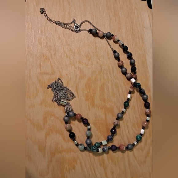 REAL Stone Bead Necklace - Picture 2 of 2